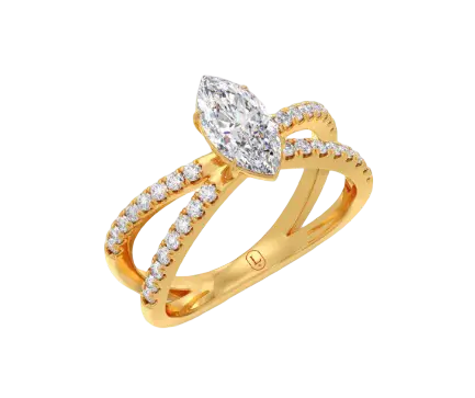 Marquise Cluster Engagement Ring
